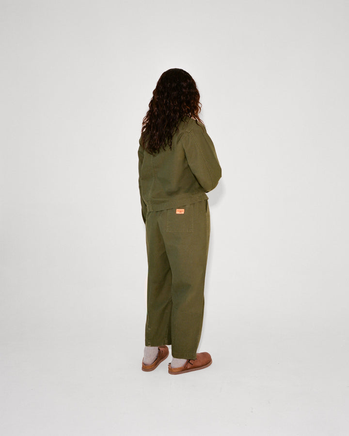 Service Works - Women's Cropped Work Jacket - Olive