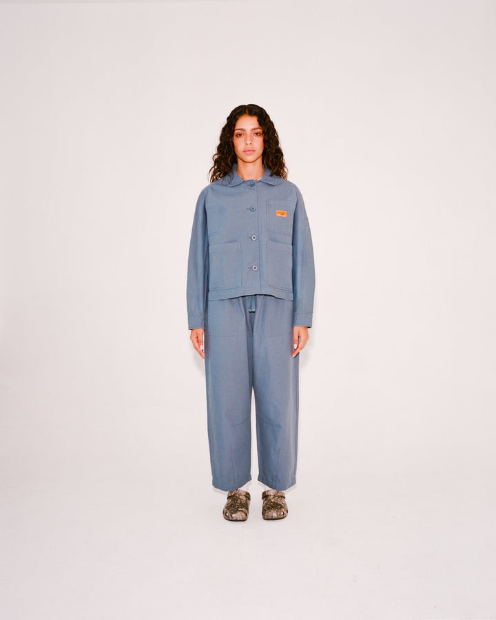 Service Works - Women's Cropped Work Jacket - Slate