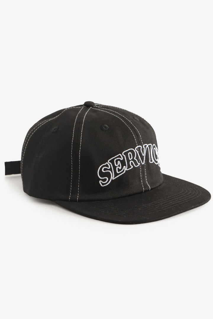 Service Works - Arch Logo Contrast Stitch Cap - Black