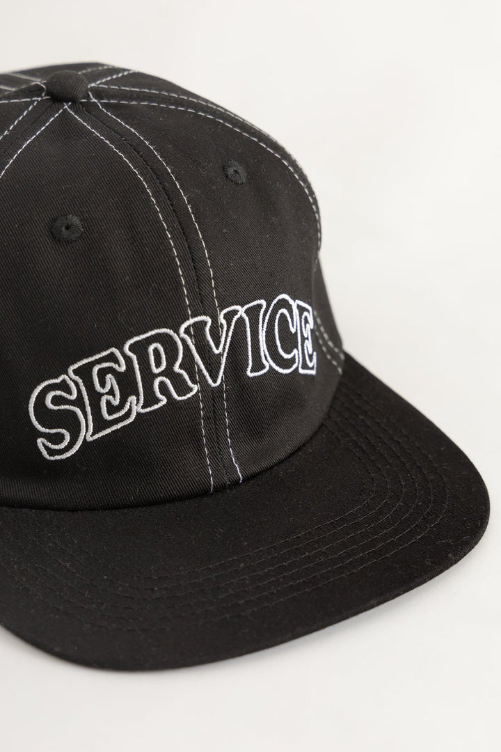 Service Works - Arch Logo Contrast Stitch Cap - Black