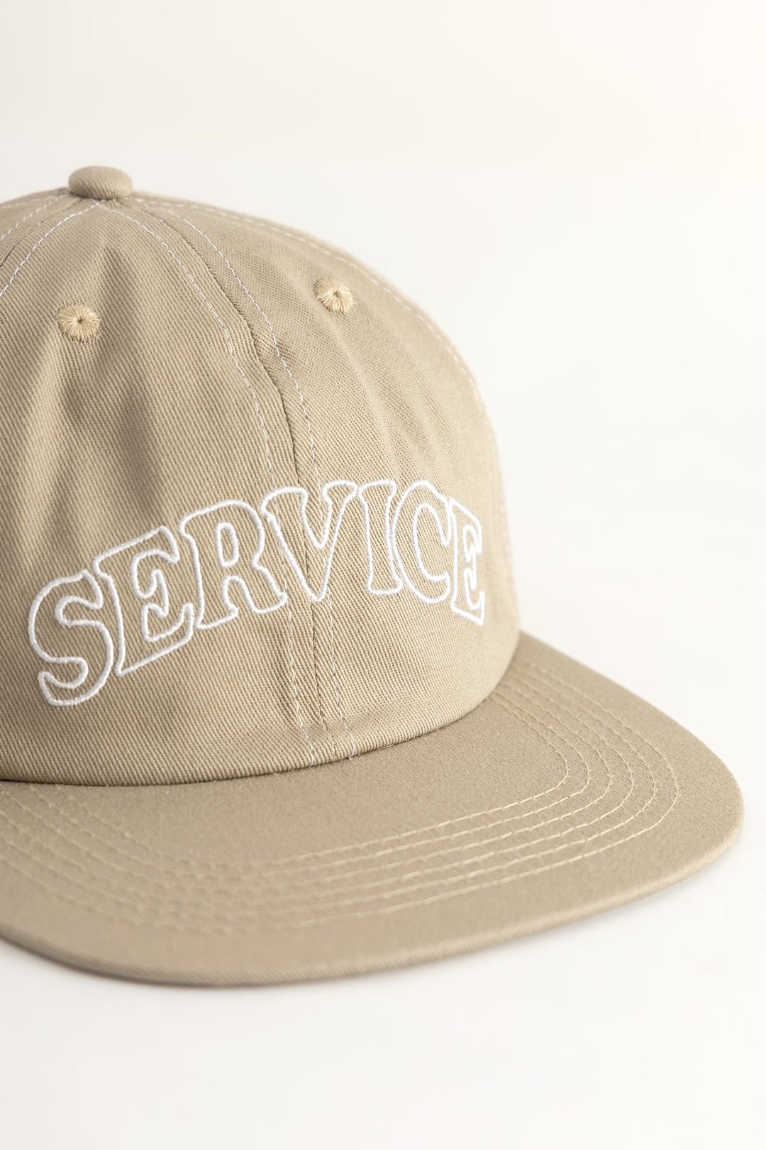 Service Works - Arch Logo Contrast Stitch Cap - Bone