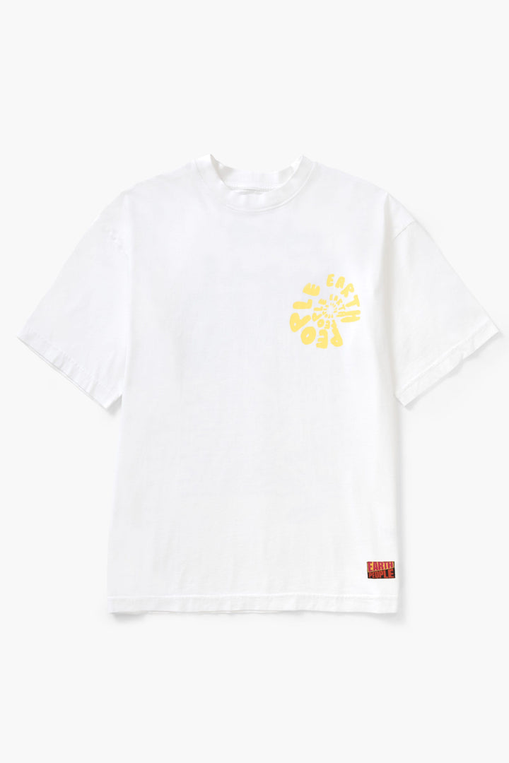 Earth People - Jazz Monkey Tee - White