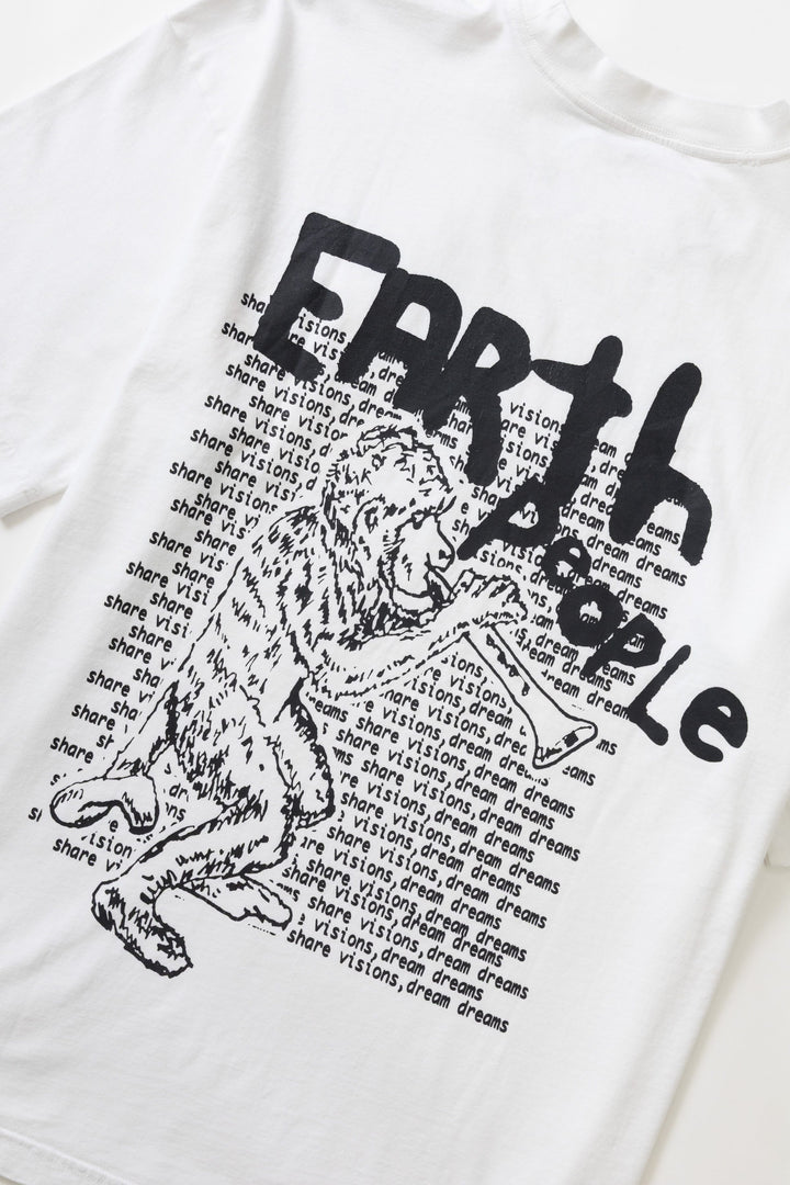 Earth People - Jazz Monkey Tee - White
