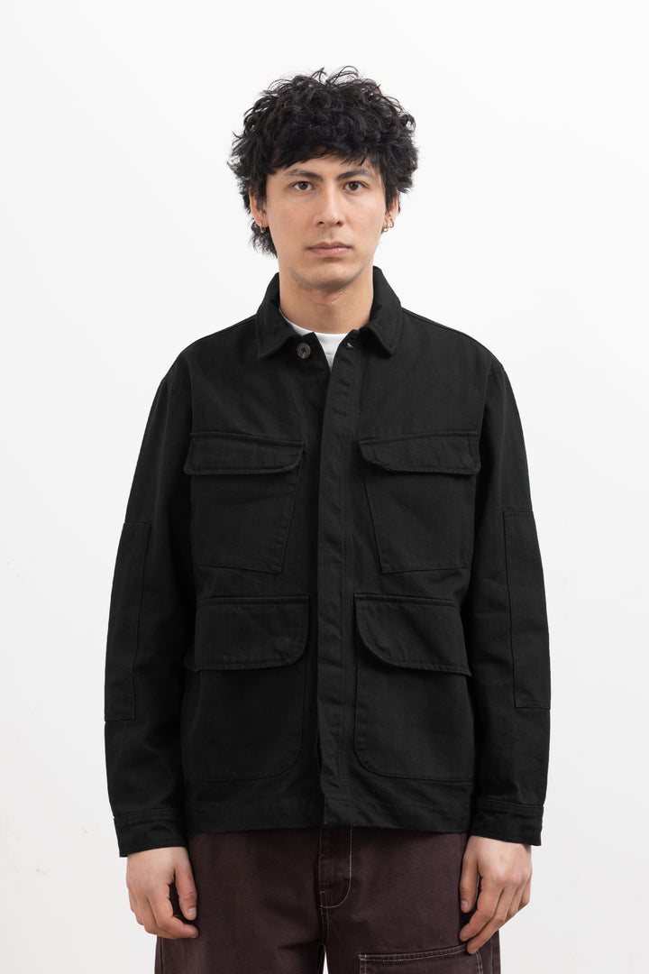 Blacksmith - Herringbone Jungle Jacket - Black
