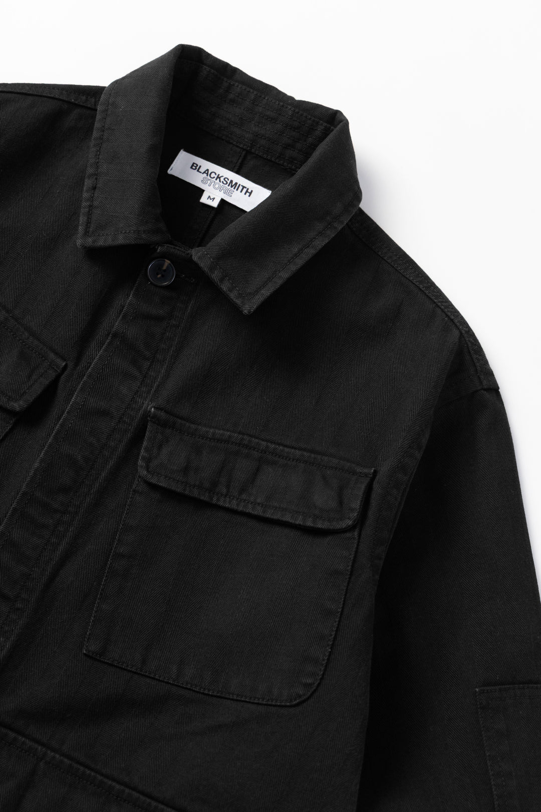 Blacksmith - Herringbone Jungle Jacket - Black