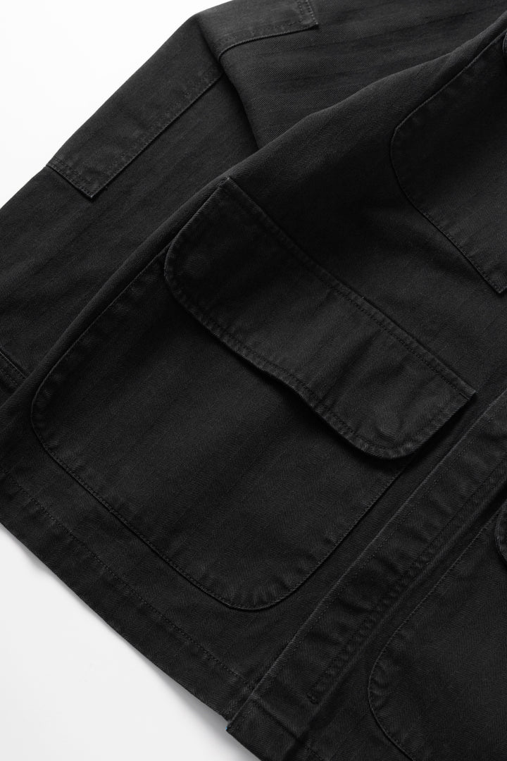 Blacksmith - Herringbone Jungle Jacket - Black