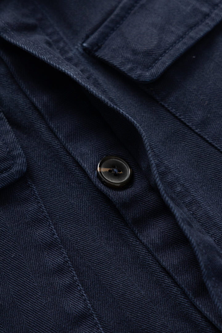 Blacksmith - Herringbone Jungle Jacket - Navy