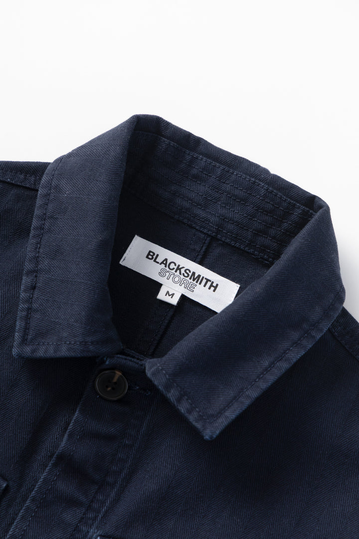 Blacksmith - Herringbone Jungle Jacket - Navy