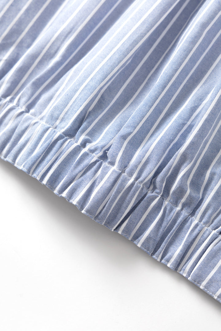 Blacksmith - Striped 50's Blouson - Blue