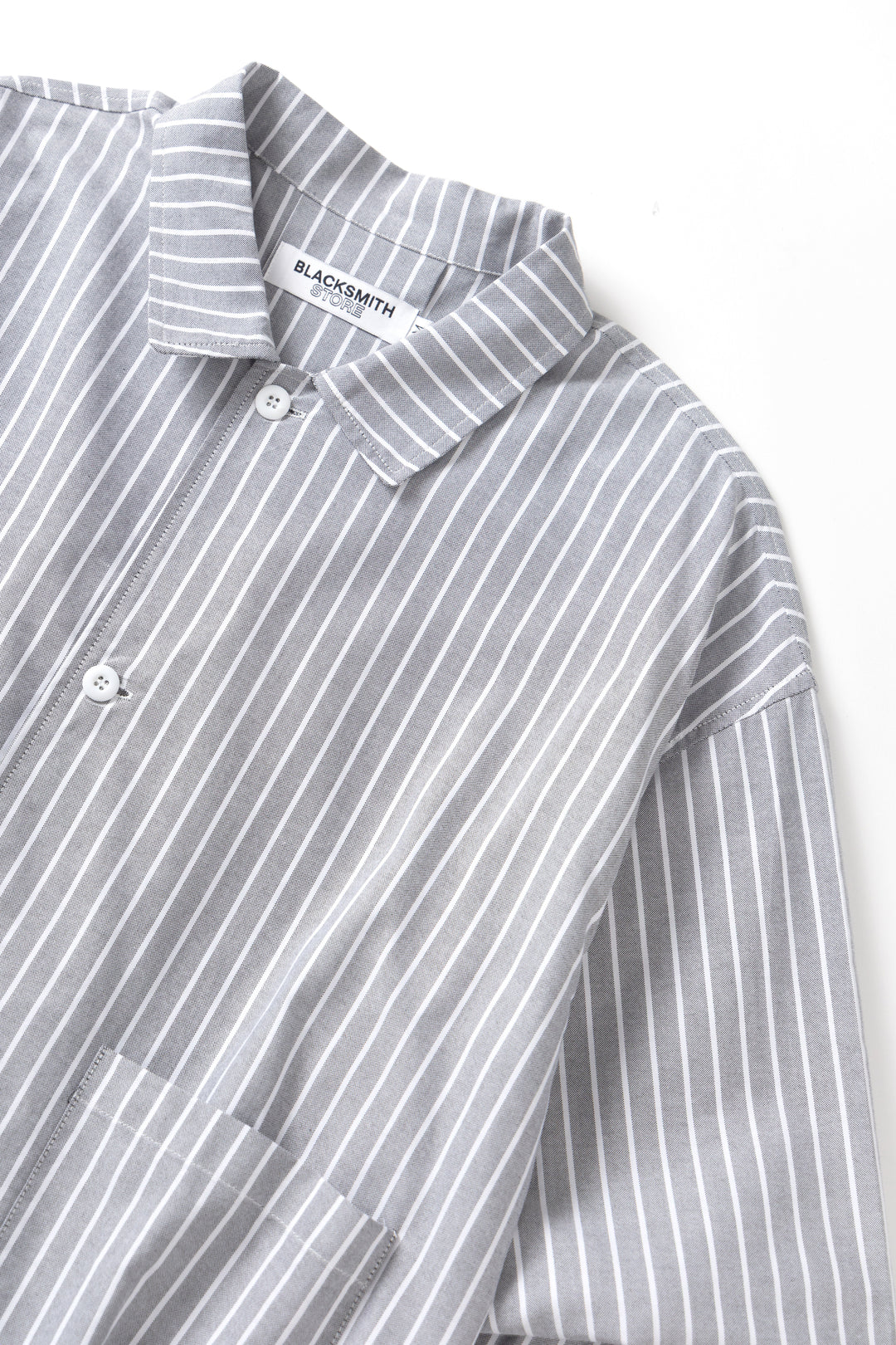 Blacksmith - Striped 50's Blouson - Grey