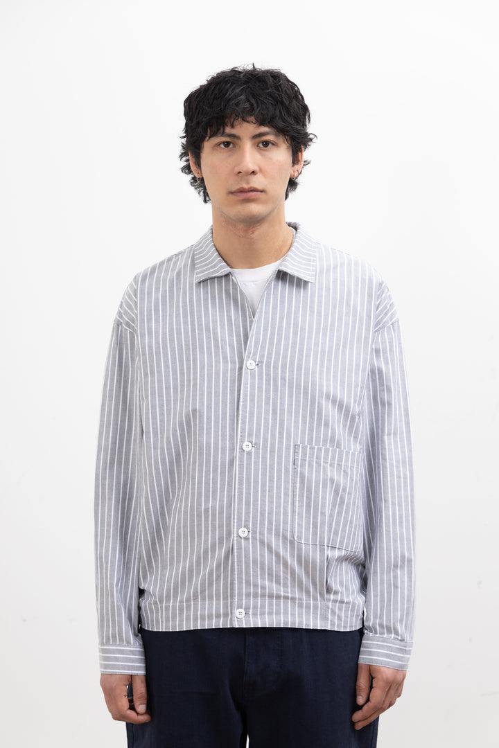Blacksmith - Striped 50's Blouson - Grey