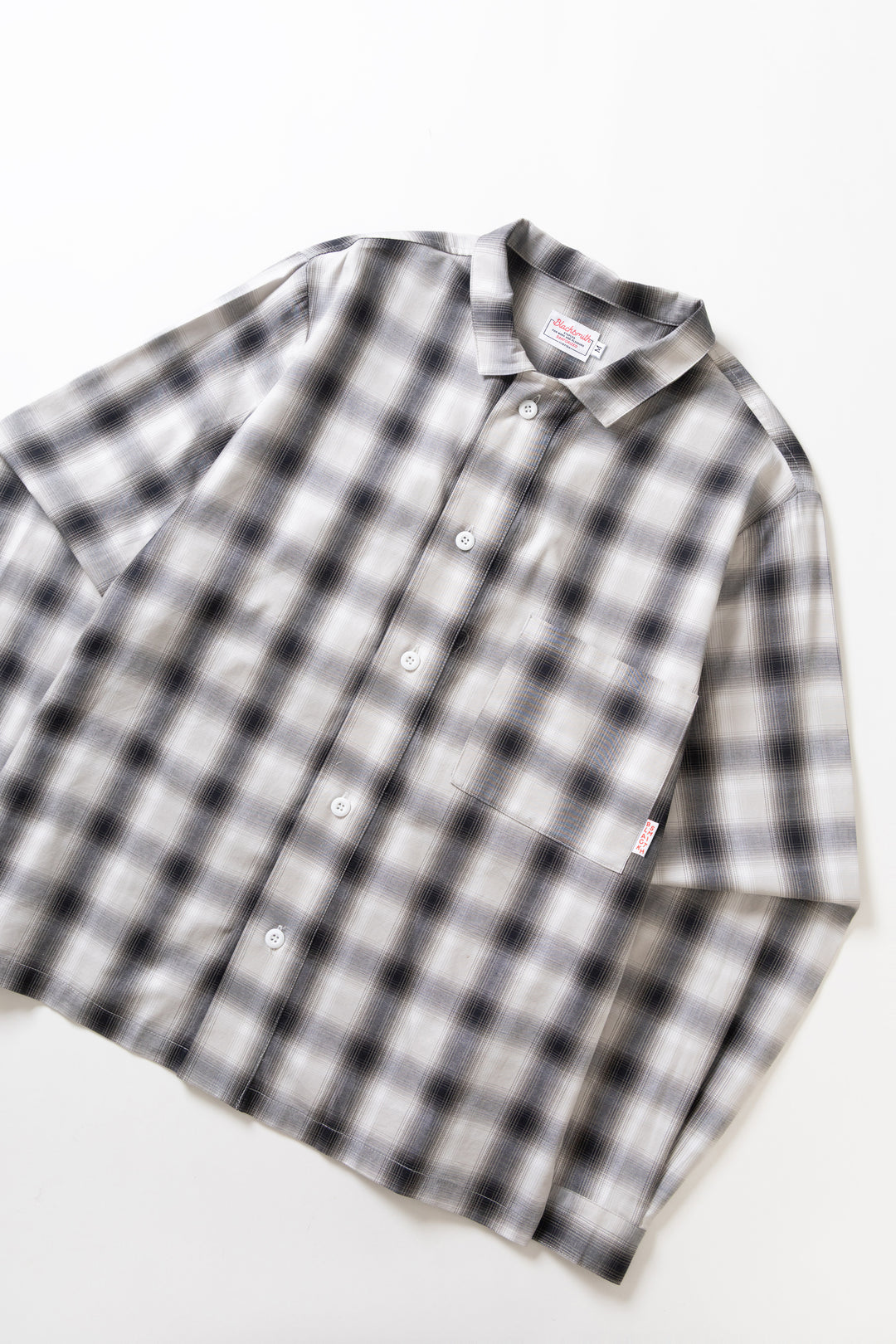 Blacksmith - 'Boxford' Utility Shirt - Black Check