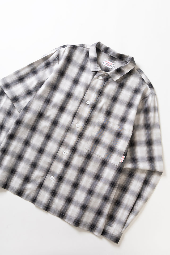 Blacksmith - 'Boxford' Utility Shirt - Black Check