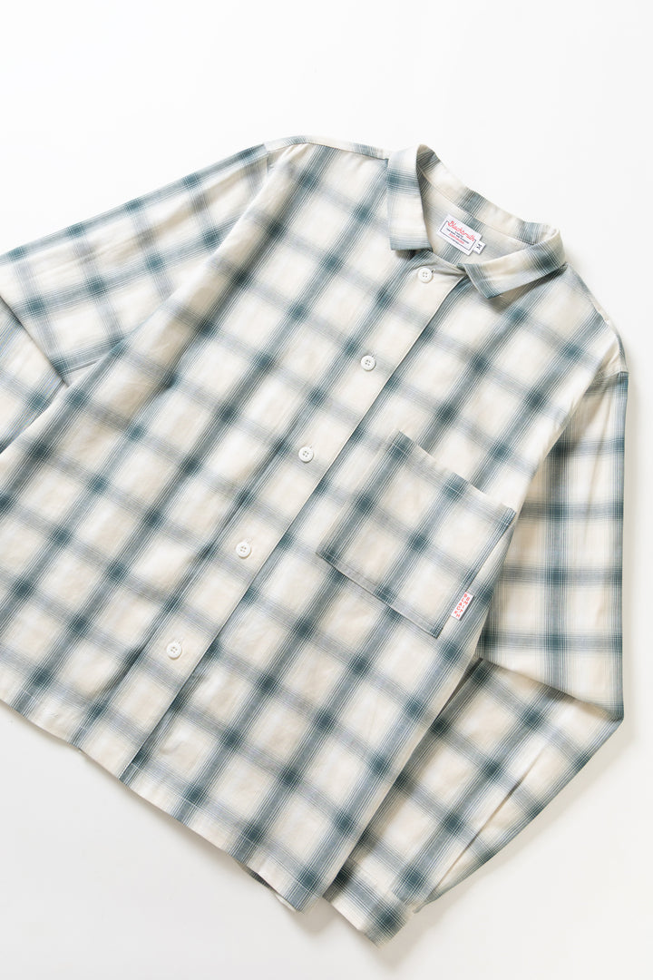 Blacksmith - 'Boxford' Utility Shirt - Teal Check