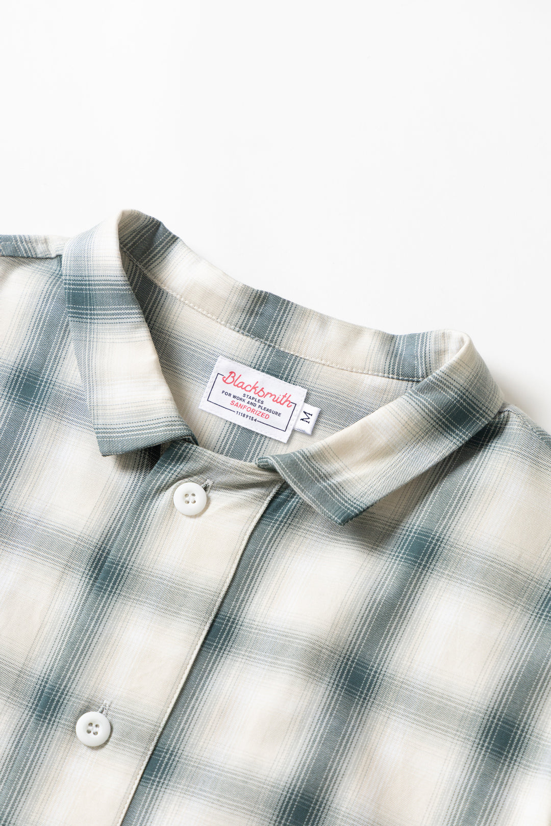 Blacksmith - 'Boxford' Utility Shirt - Teal Check
