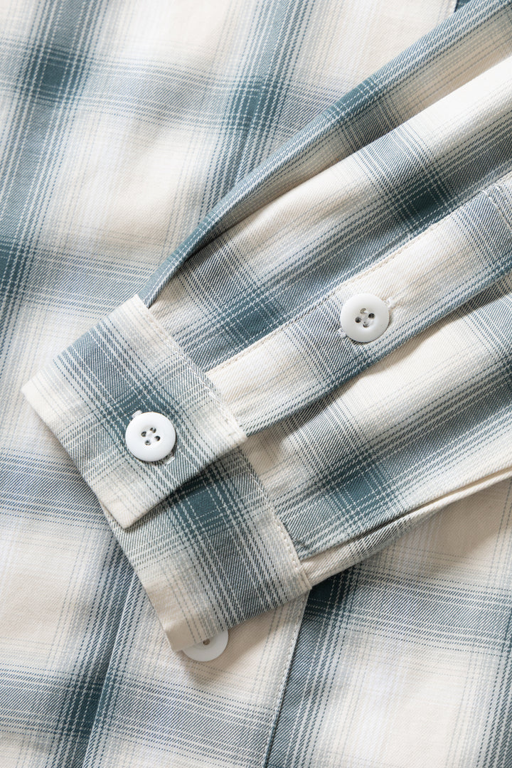 Blacksmith - 'Boxford' Utility Shirt - Teal Check