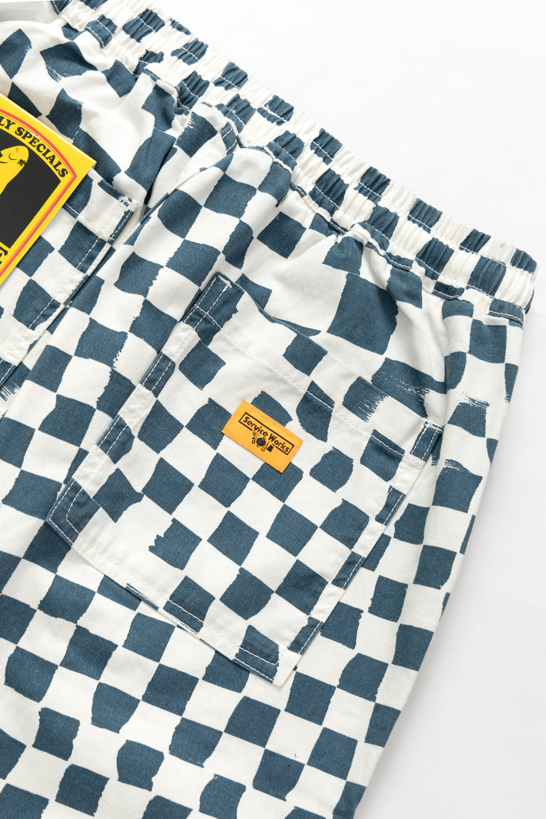 Service Works - Printed Chef Pants - Teal Checker