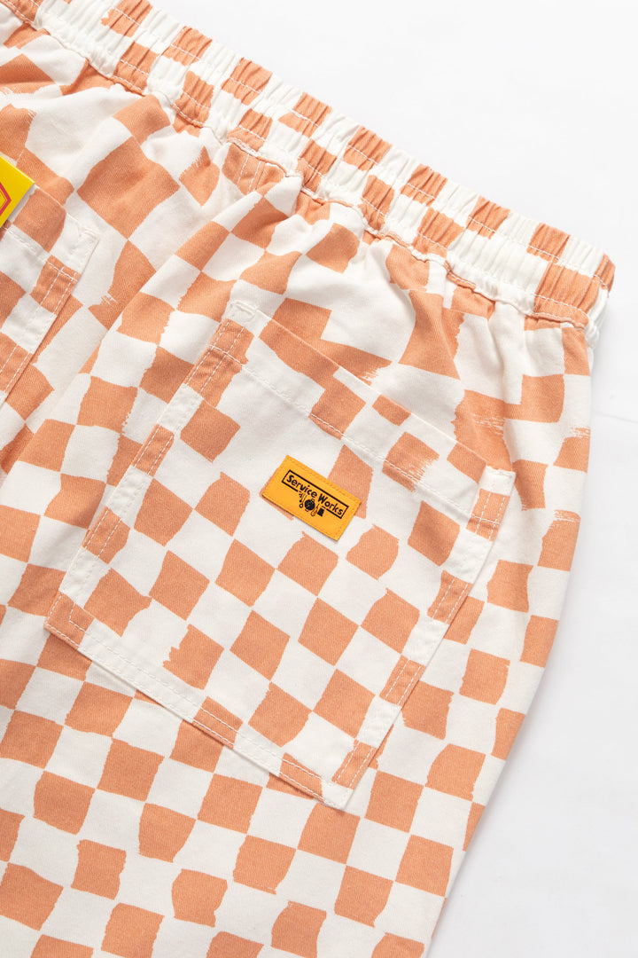 Service Works - Printed Chef Pants - Salmon Checker