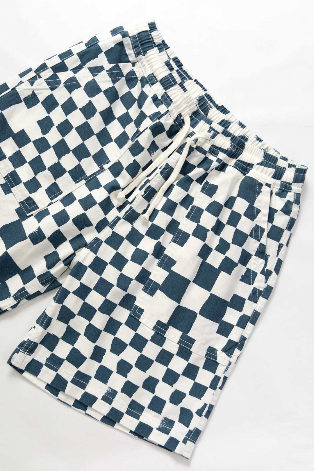 Service Works - Printed Chef Shorts - Teal Checker