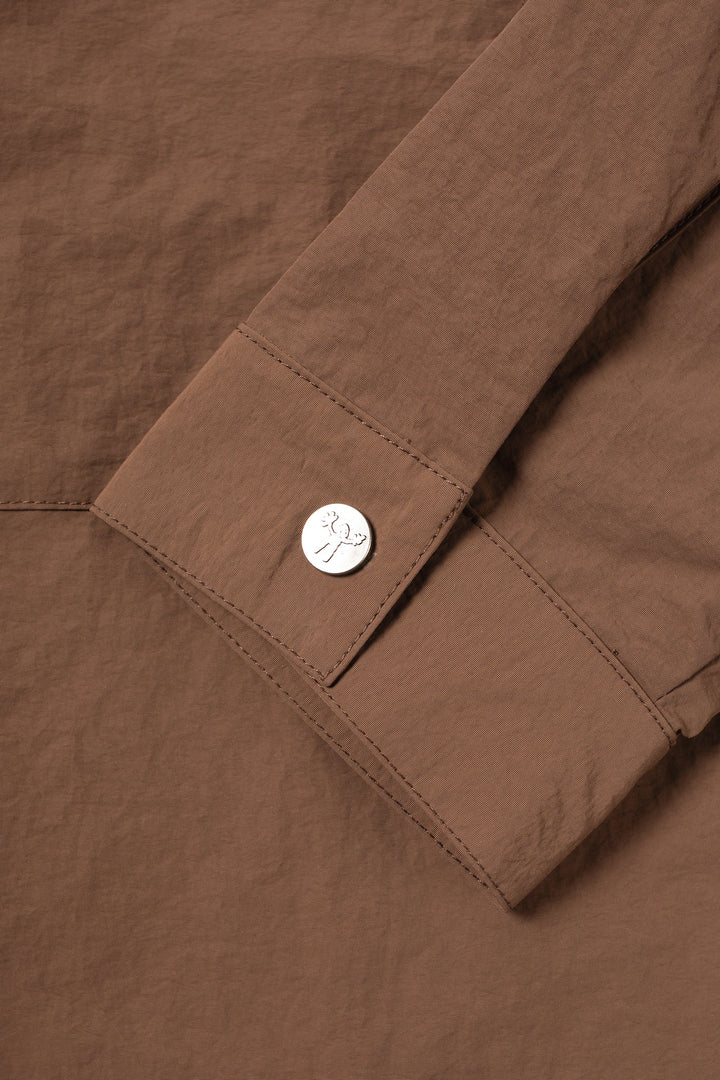 Candice - Air Nylon Shirt Jacket - Brown