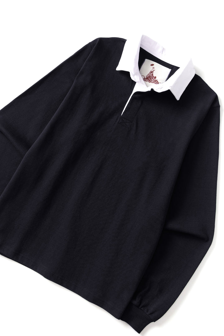 Opensider - Classic Rugby Shirt - Black