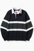 Opensider - Classic Rugby Shirt - Black Tri-Stripe