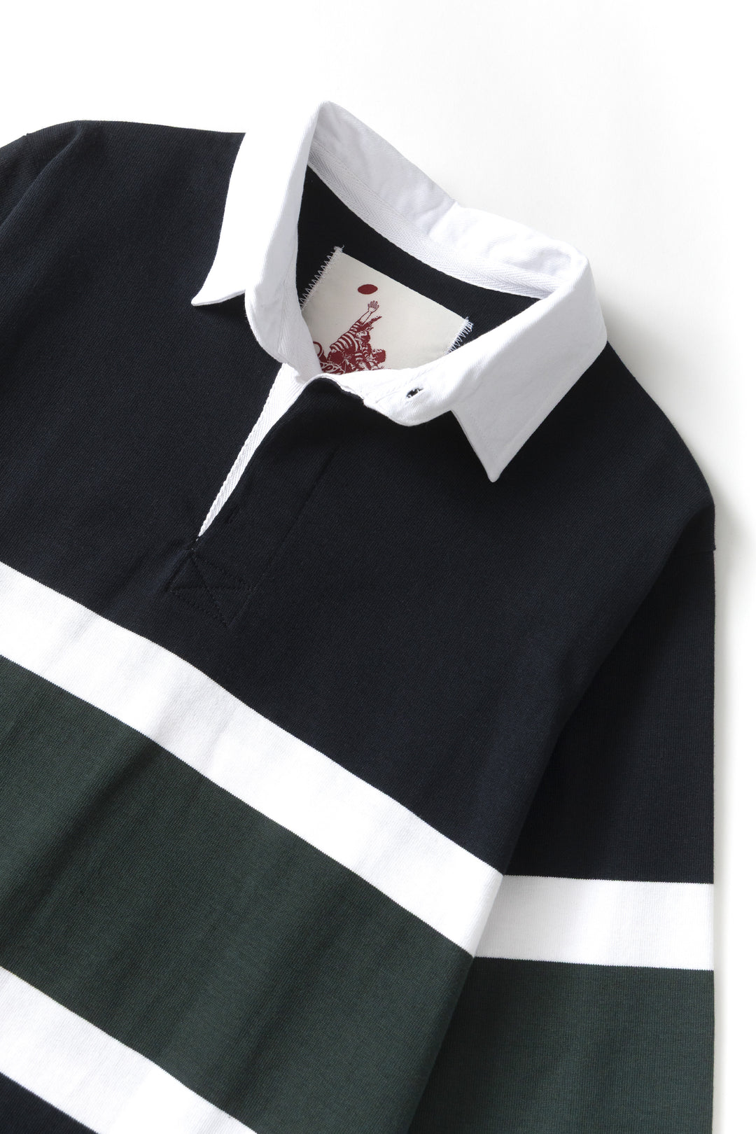 Opensider - Classic Rugby Shirt - Black Tri-Stripe