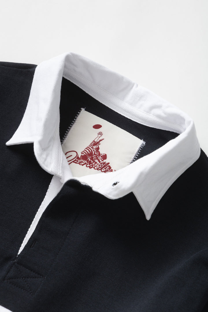 Opensider - Classic Rugby Shirt - Black Tri-Stripe