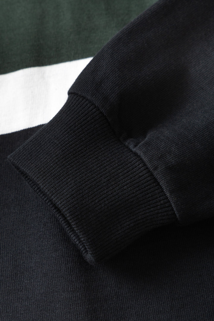 Opensider - Classic Rugby Shirt - Black Tri-Stripe