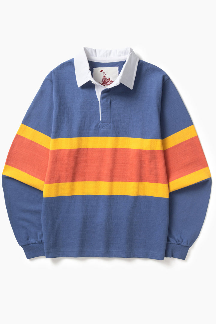 Opensider - Classic Rugby Shirt - Blue Tri-Stripe