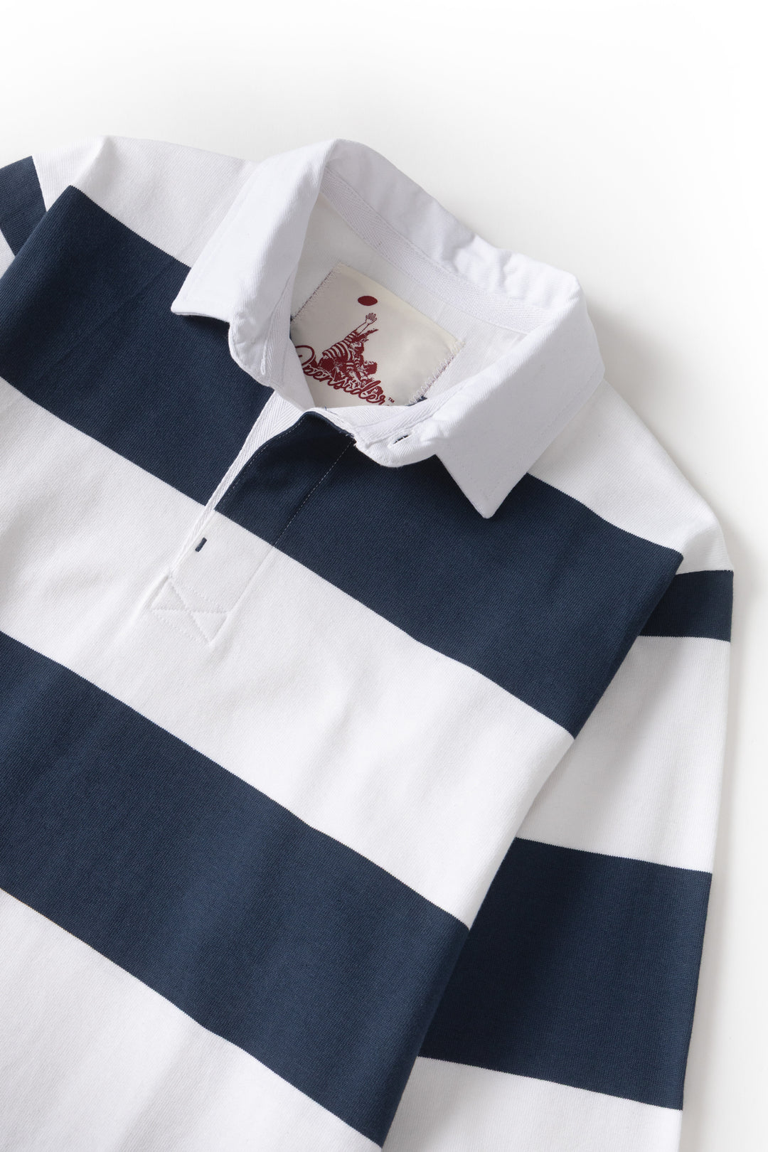 Opensider - Classic Rugby Shirt - Blue Wide-Stripe