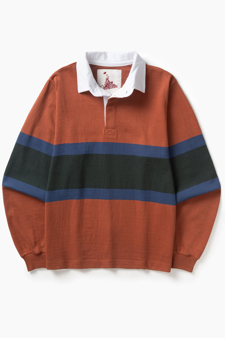 Opensider - Classic Rugby Shirt - Clay Tri-Stripe