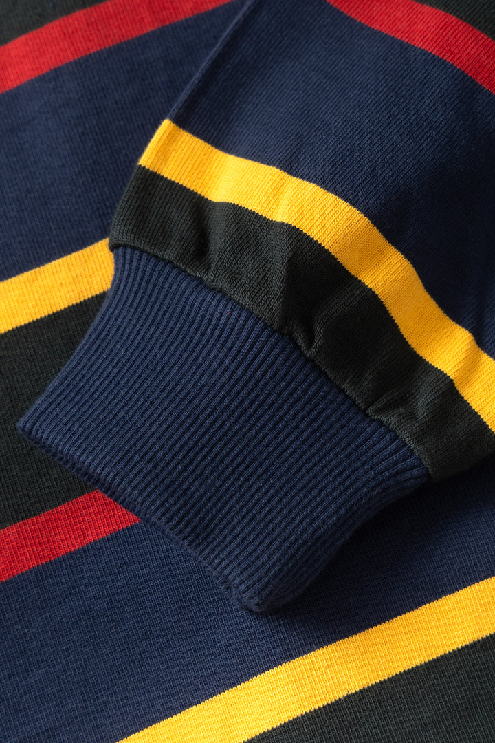 Opensider - Classic Rugby Shirt - Forest Multi-Stripe