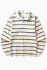 Opensider - Classic Rugby Shirt - Off White Multi-Stripe