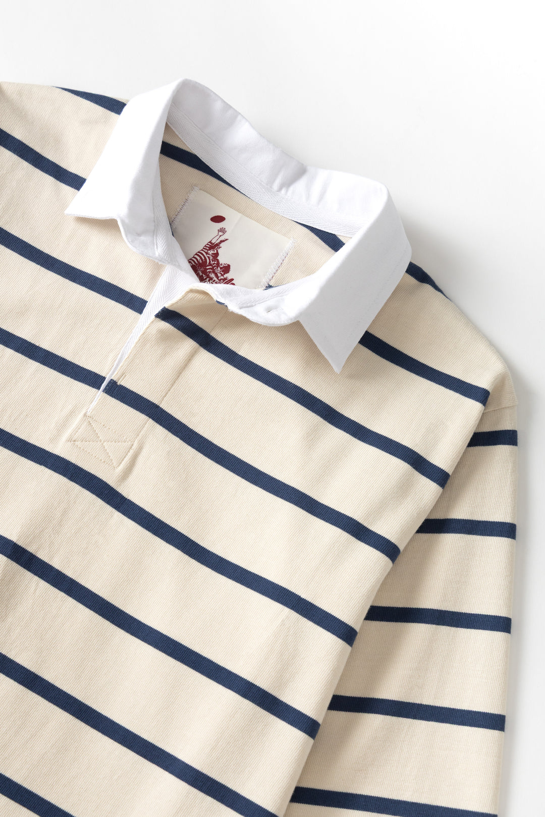 Opensider - Classic Rugby Shirt - Off White Multi-Stripe