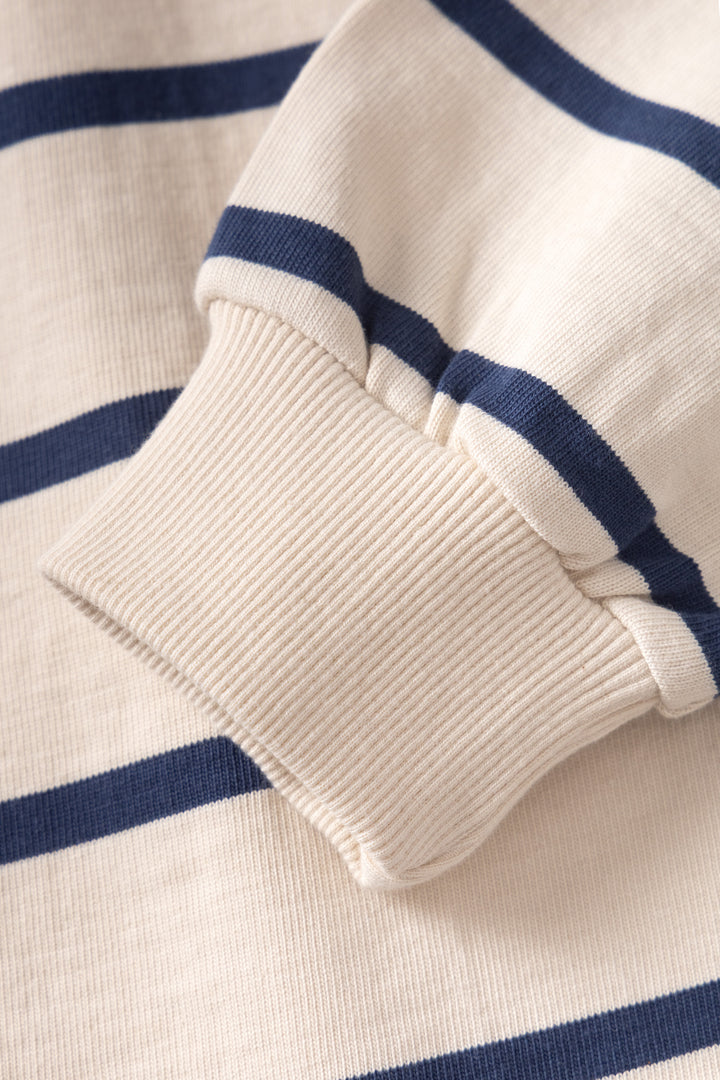 Opensider - Classic Rugby Shirt - Off White Multi-Stripe