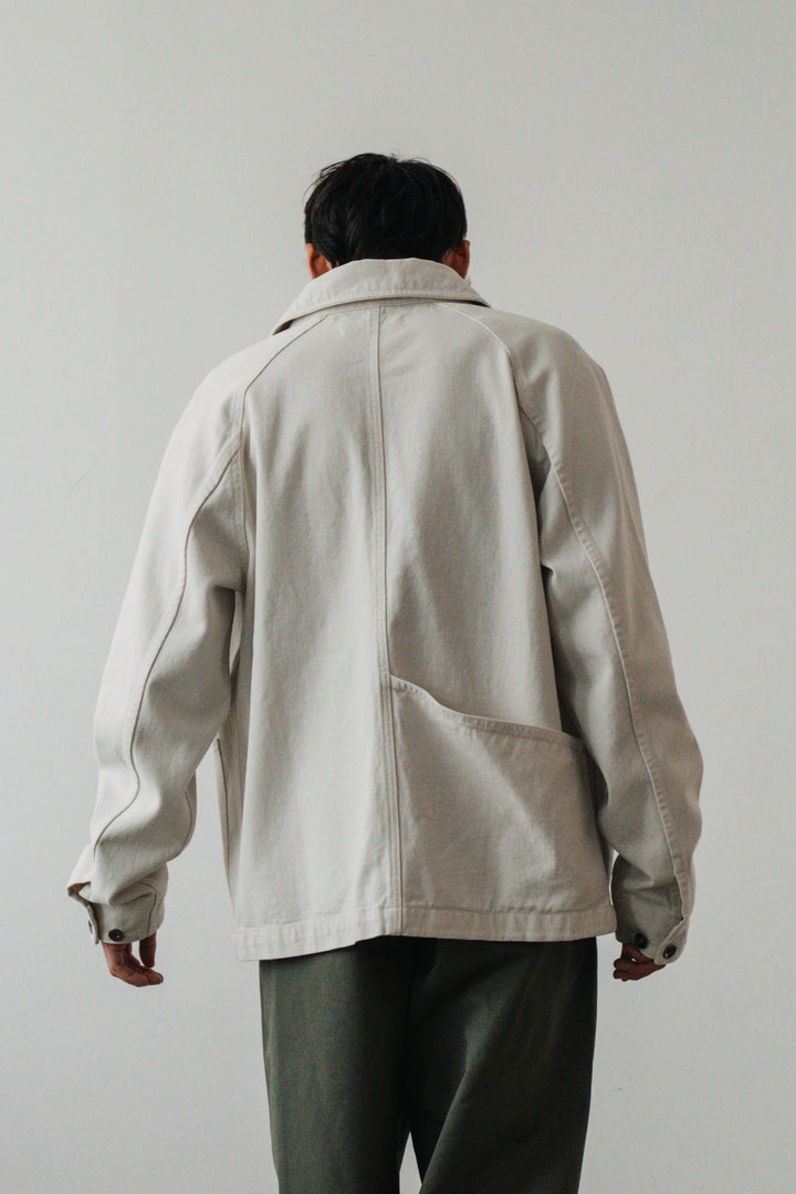 Blacksmith - Denim Coverall Jacket - Ecru