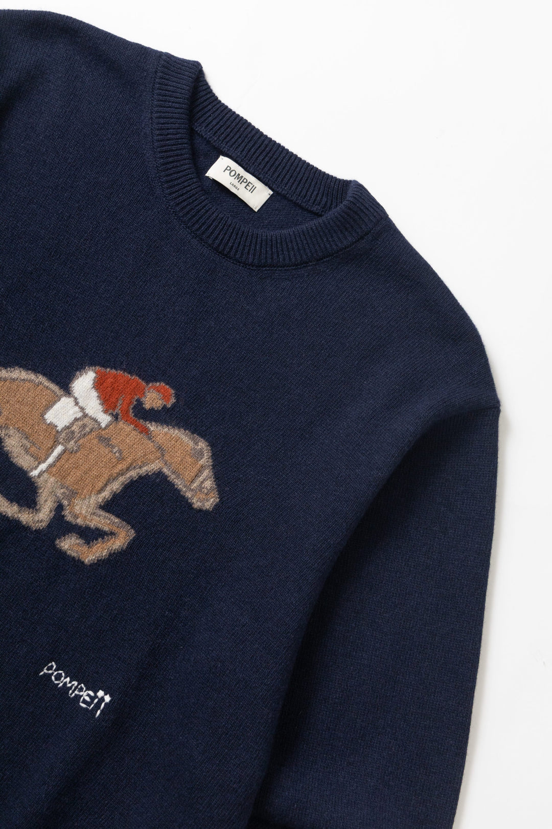Pompeii - Equestrian Knit Sweater - Navy