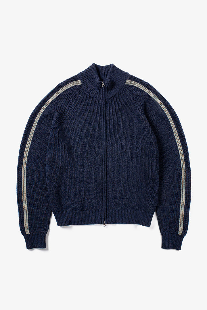 Candice - Wolfe Zip Knit - Navy