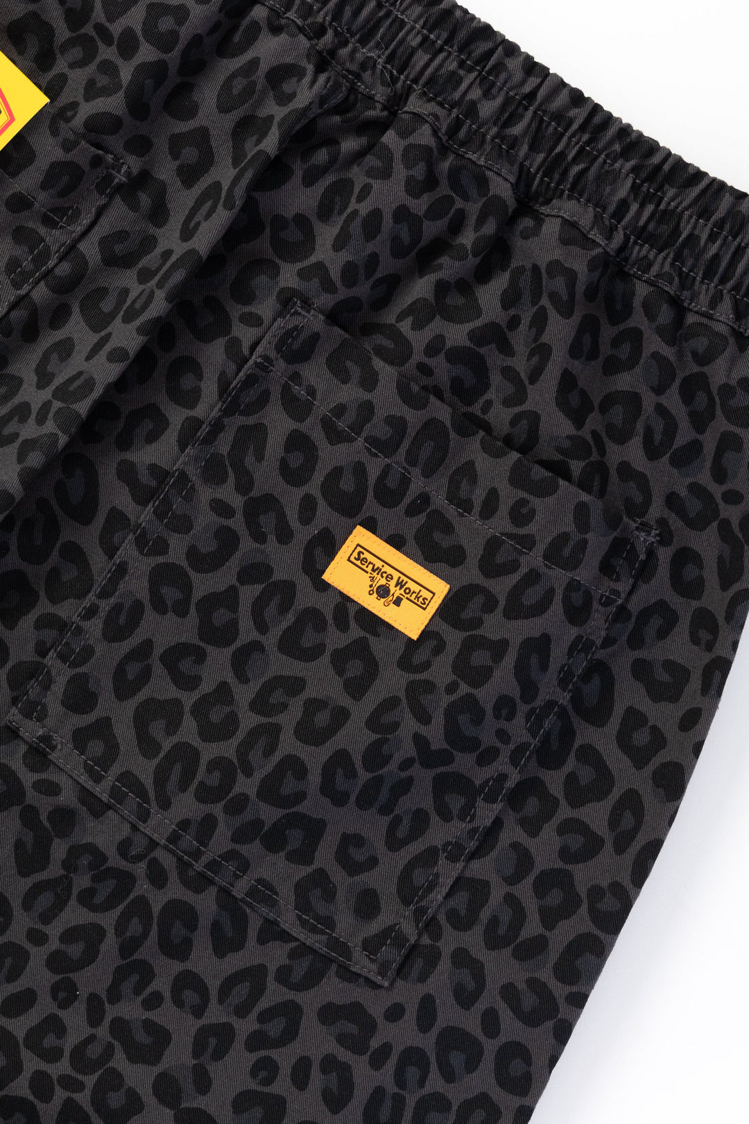 Service Works - Patterned Chef Shorts - Black Leopard