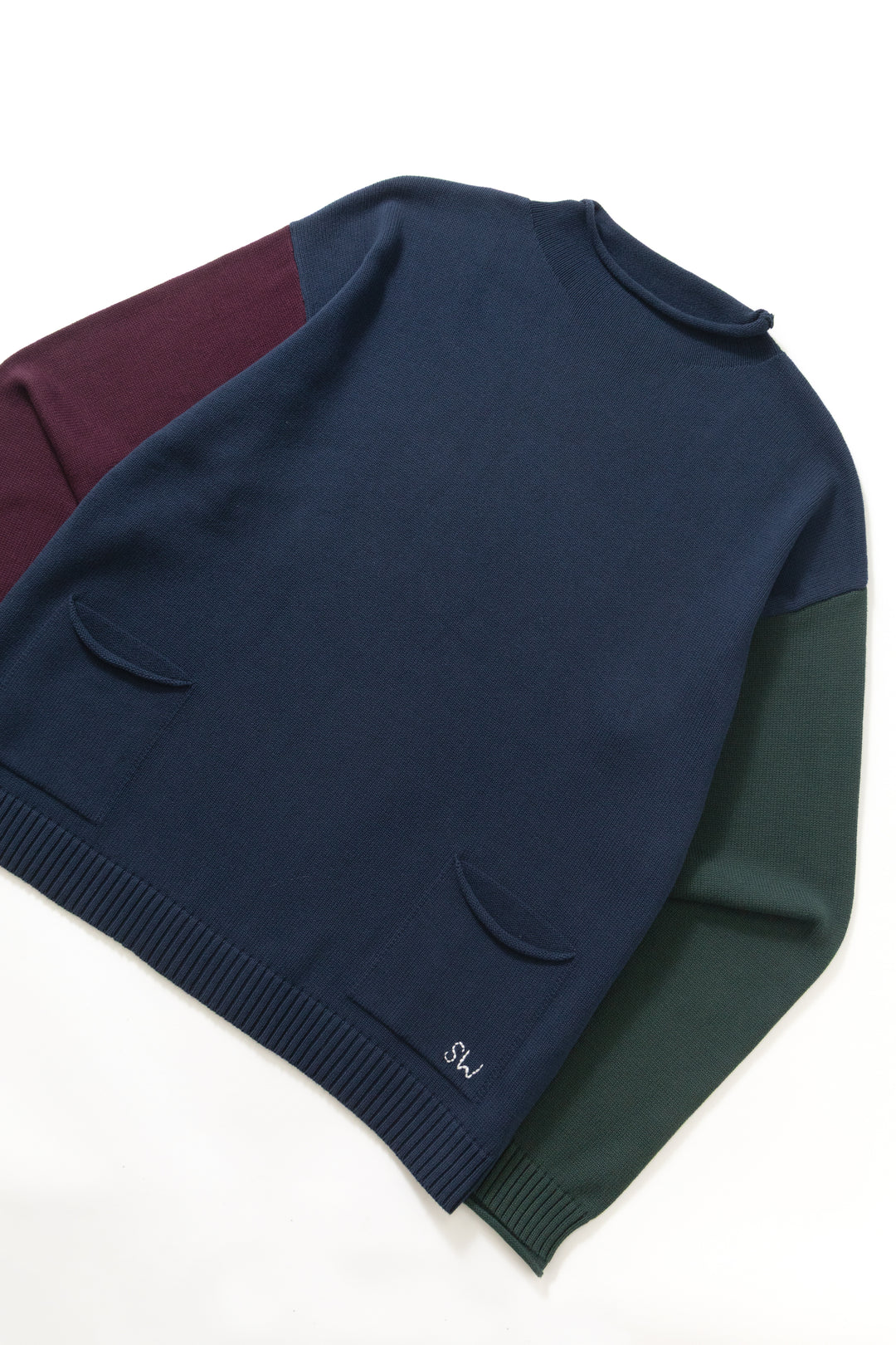 Service Works - Mock Smock Sweater - Tricolour