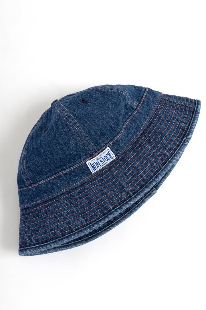 Non Stock MFG - Bucket Hat - Contrast Stitch Denim