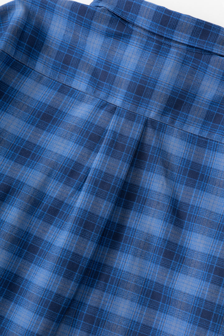 Nanga - Grid Tartan Camp Shirt - Blue