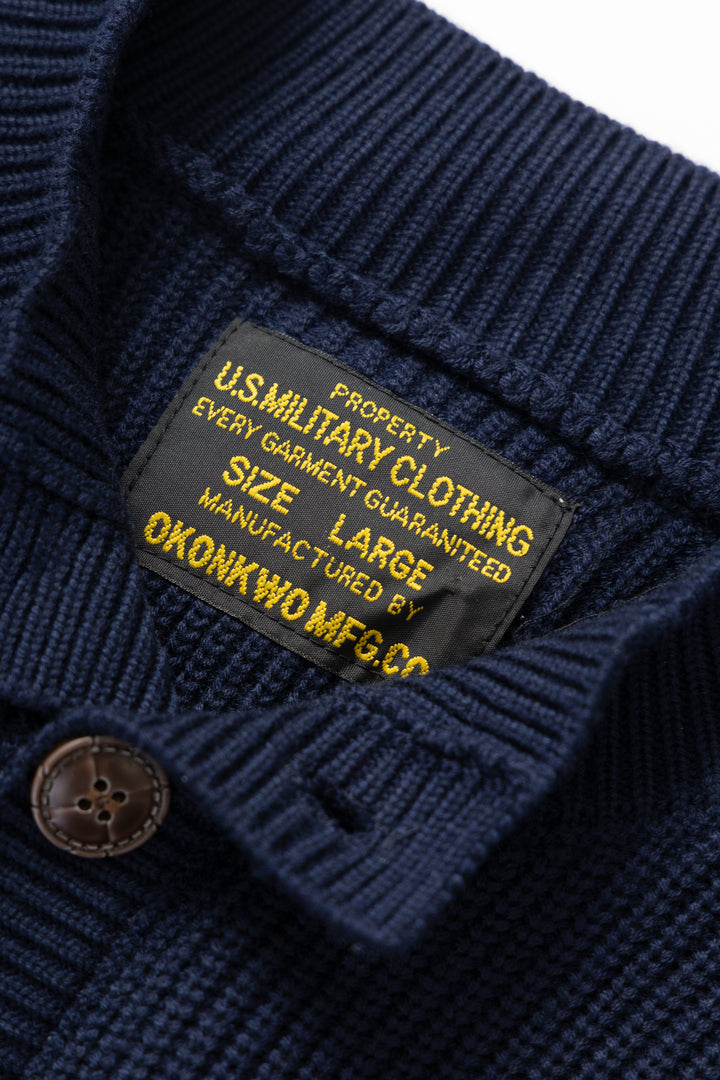 Okonkwo MFG - Knitted Cardigan - Navy