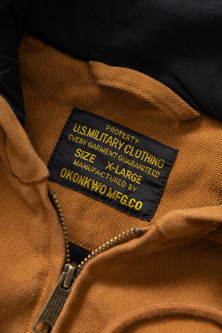 Okonkwo MFG - Canvas Hooded Jacket - Dark Khaki