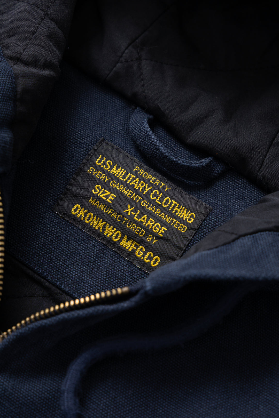 Okonkwo MFG - Canvas Hooded Jacket - Navy