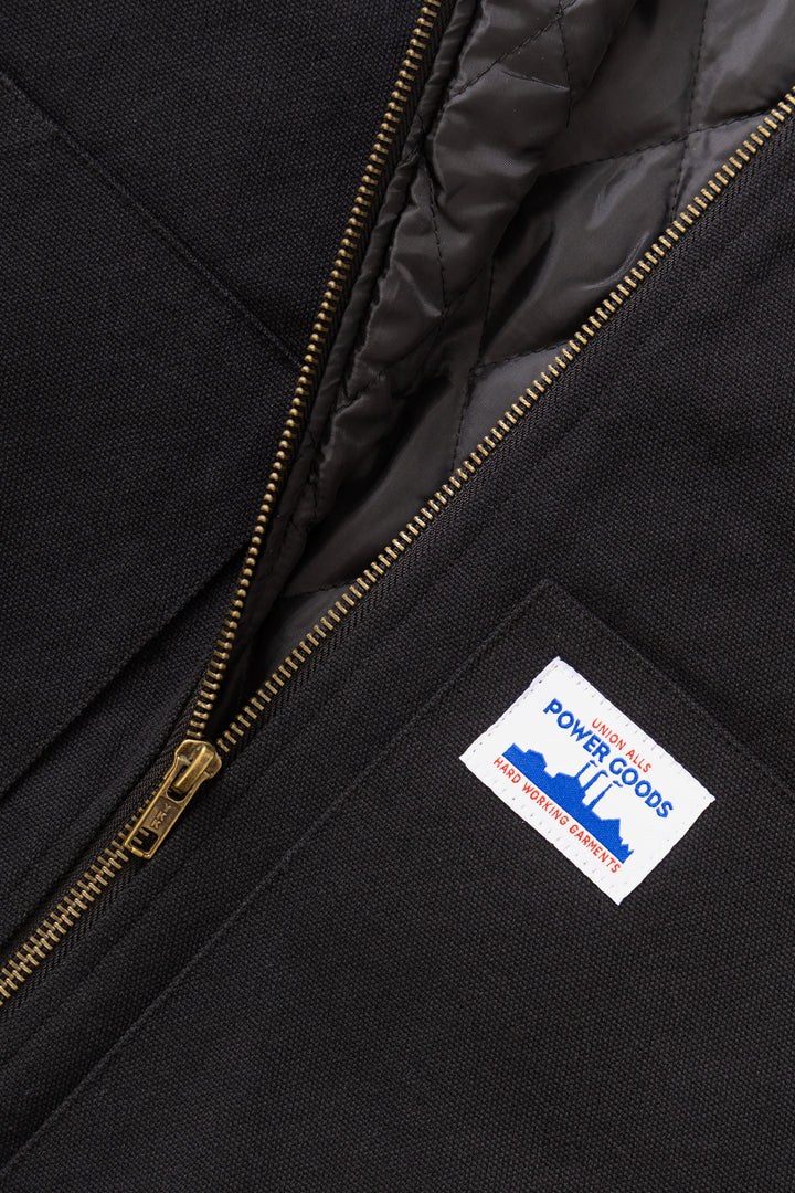 Power Goods - Canvas Work Vest - Black