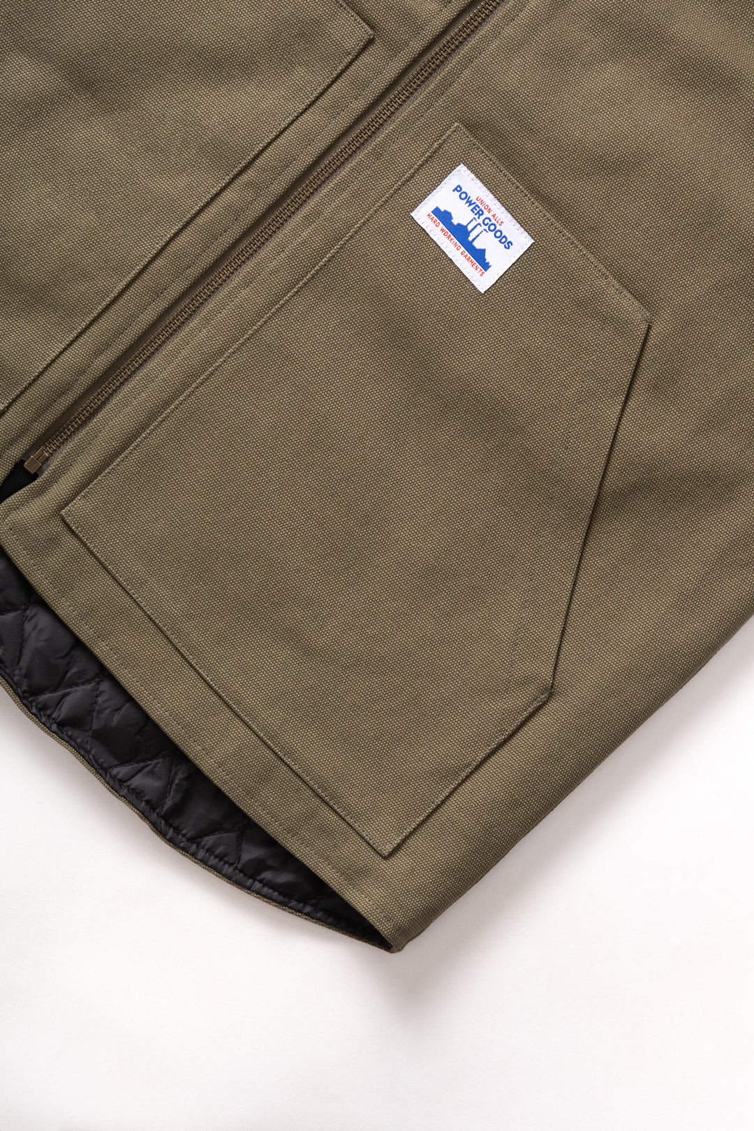 Power Goods - Canvas Work Vest - Olive