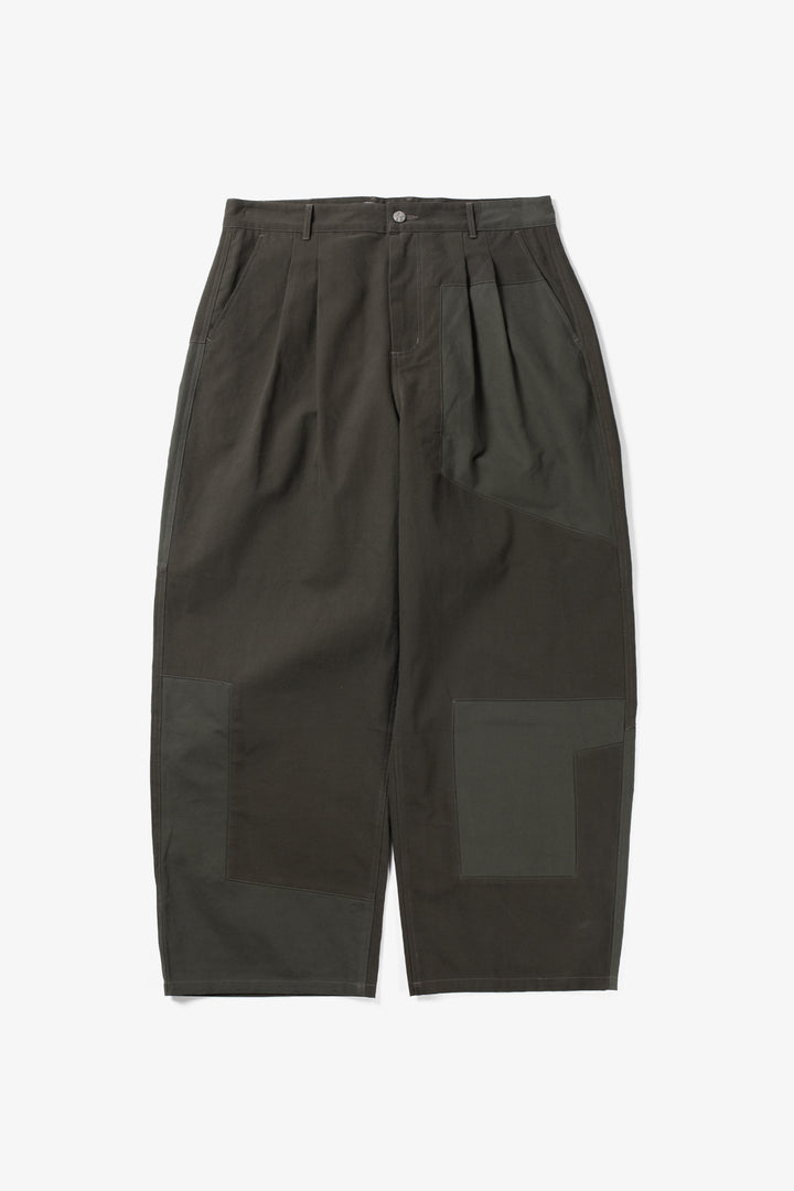 Candice - Panel Pants - Moss