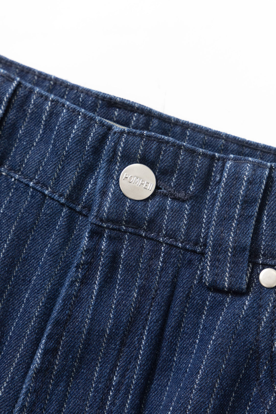 Pompeii - 5-Pocket Denim Jean - Striped Navy